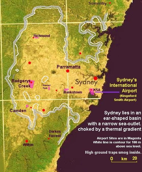 Sydney Basin - Smog Boundary